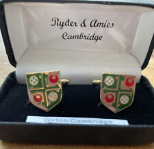 RYDER & AMIES  '(GIRTON COLL. )' ENAMELLED CUFFLINKS for sale  Shipping to South Africa