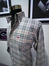 Camisa Burberry 100% algodão xadrez Burberry tamanho grande colarinho com botões  comprar usado  Enviando para Brazil