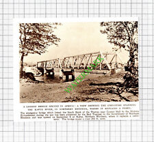 London Wartime Bridge Kafue River Northern Rhodesia Beit  - 1949 Small Cutting for sale  Shipping to South Africa