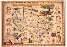 Official centennial map for sale  San Antonio