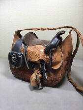Vintage saddle purse for sale  Burlington