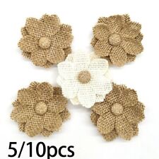 Hessian flower 6cm for sale  Shipping to Ireland