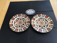 Used, 2 X Royal Crown Derby Old Imari 1128 Salad Dessert Luncheon Plates 8.25" First Q for sale  Shipping to South Africa