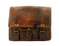 Mens gift genuine leather small I pad Tablet case satchel shoulder messenger bag for sale  Shipping to South Africa