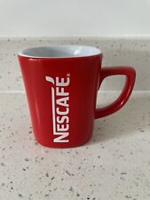 Nescafe Coffee Mug Classic Square Red Ceramic Collectable Vintage Retro, used for sale  Shipping to South Africa