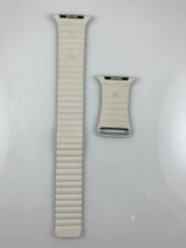 Original Genuine OEM Apple Watch Leather Loop Band 42mm 44mm 45MM Medium White M, used for sale  Shipping to South Africa