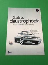2000 2001 SAAB 9-3 93 VIGGEN VINTAGE ORIGINAL PRINT AD ADVERTISEMENT PRINTED for sale  Shipping to South Africa