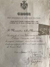 Regia marina. diploma usato  Mantova