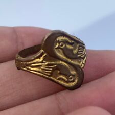 Artefato de anel viking antigo de bronze antigo autêntico incrível muito raro comprar usado  Enviando para Brazil