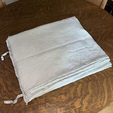 IKEA 100% Linen Duvet Cover Full Queen Limblomma Taupe Tan Natural Tab Tie 76x86 for sale  Shipping to South Africa