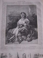 1860 engraving dreamer for sale  Shipping to Ireland