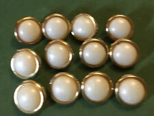Gold pearl buttons for sale  CATERHAM