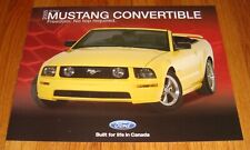 Usado, Ford Mustang 2005 hoja de folleto de ventas convertible original Canadá  segunda mano  Embacar hacia Mexico