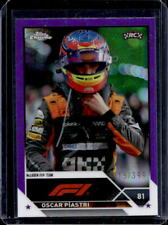 2023 Topps Chrome F1 Oscar Piastri Purple Refractor Rookie RC #15/399 41 McLaren for sale  Shipping to South Africa