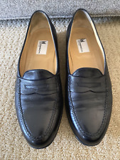 Moreschi Loafers Sz 10 Black Leather Made Italy for sale  Shipping to South Africa