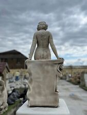 Used, Stone goddess sculpture Concrete woman figurine Outdoor lady statue Greek garden for sale  Shipping to South Africa