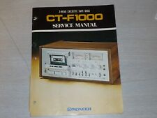 ORIGINAL Pioneer CT-F1000- 108 PÁGINAS Manual de Serviço com Esquemas - NÃO É UMA CÓPIA-EX comprar usado  Enviando para Brazil