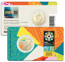 Moneda de color de $1 de la Copa Mundial Femenina de la FIFA 2023 Australia y Nueva Zelanda segunda mano  Embacar hacia Argentina
