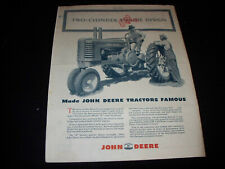 Jul-Aug 1946 John Deere Furrow Corn Picker Full Page Tractor Ad Osceola Iowa for sale  Windom