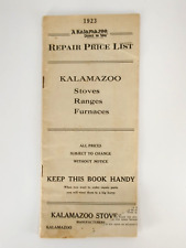 Fogões Kalamazoo faixas fornos reparo lista de preços 1923 livreto Michigan comprar usado  Enviando para Brazil