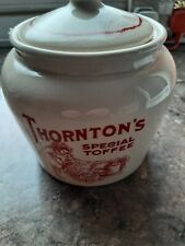 thorntons toffee jar for sale  STOURBRIDGE