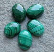 Natural Malachite Cabochon Top Grade Quality Oval Shape Flatback Loose Gemstones for sale  Shipping to South Africa