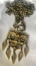 Used, Kalevala Koru Made In Finland Vintage Bronze/brass Pendant Necklace 28” for sale  Shipping to South Africa