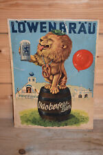 Altes reklameschild löwenbrä gebraucht kaufen  Limbach-Oberfrohna