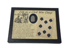 Cartão de jogo original da Guerra Civil e bala achatada para ficha de pôquer com estojo e certificado de autenticidade  comprar usado  Enviando para Brazil