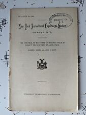 Estación Experimental Agrícola de Nueva York Boletín No 443 Diciembre 1917 Bacterias Mercado Leche, usado segunda mano  Embacar hacia Argentina