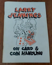 Larry Jennings no manuseio de cartões e moedas; Jennings, Larry, 1977 - Livro mágico vintage comprar usado  Enviando para Brazil