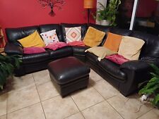 Black leather corner for sale  BRISTOL