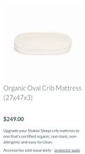 Infant Naturepedic Organic Cotton  Oval Mattress Pad  for sale  Shipping to South Africa