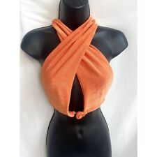 Blusa transversal White Fox Boutique laranja gola redonda tamanho único envoltório sexy comprar usado  Enviando para Brazil