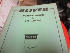 Oliver 660 Tractor Operators Manual for sale  Shipping to Canada