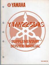 YAMAHA ATV YTM225DRS SERVICE MANUAL SUPPLEMENT  P/N 1NV-28197-20 til salgs  Frakt til Norway