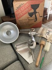 Vintage Garden Way SQUEEZO Strainer Metal Food Preserver Original Box Paperwork  for sale  Shipping to South Africa