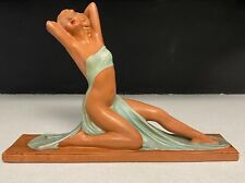 Vintage Art Deco Chalkware Plaster Figurine for sale  Shipping to South Africa