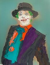 Used, ORIGINAL Abstract Joker Movie 89 Jack Nicholson Comic Wall Art Painting 11x14" for sale  Shipping to Canada