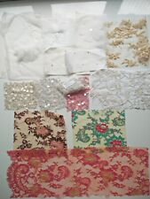 Fabric swatches lace for sale  CHATHAM