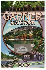 Garner State Park Concan Texas Montaje Frío River Camping etc. - Postal moderna segunda mano  Embacar hacia Argentina