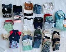Lote de roupas 3-6 9 meses bebê menino natação verão outono 50 peças Jacadi Carters Gerber, usado comprar usado  Enviando para Brazil