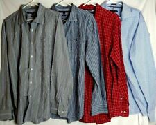 Tommy Hilfiger Men XL Strip Button Down Long Sleeve Shirt (LOT OF 4) myynnissä  Leverans till Finland