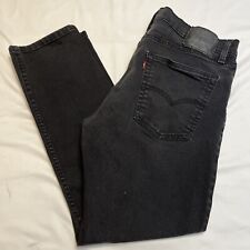 Jeans Levis para Hombres 36x30 Negro Denim 502 Pierna Cónica Ajuste Original Elastizado Flex segunda mano  Embacar hacia Argentina