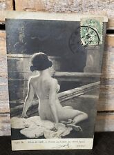 ART NOUVEAU GLAMOUR NUDE Salon De Paris RP POSTCARD By ALBERT FOURIE c1906 S.P.A, used for sale  Shipping to South Africa