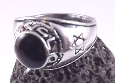 Estrela de David Magen Judaica Prata com Anel de Pedra Presente de Cabalá Israel Judeu comprar usado  Enviando para Brazil