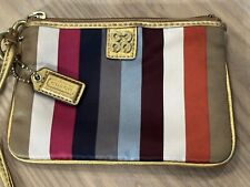 Coach satin striped for sale  Clover