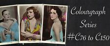 Picturegoer COLOURGRAPH 1930s Colour ☆ FILM STAR ☆ Postcards #C76 to C150 tweedehands  verschepen naar Netherlands