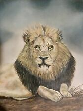 Quadro leone dipinto usato  Novara