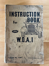 Instruction book ford for sale  CHELTENHAM